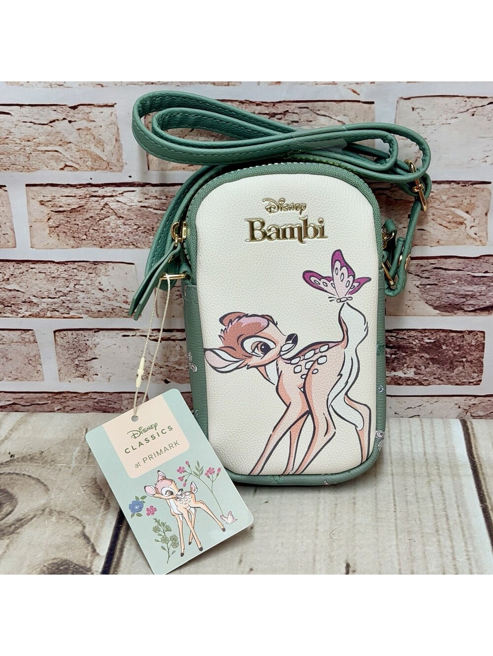 Disney Classics at PRIMARK Bambi Crossbody Bag Organizer Purse ~ NWT